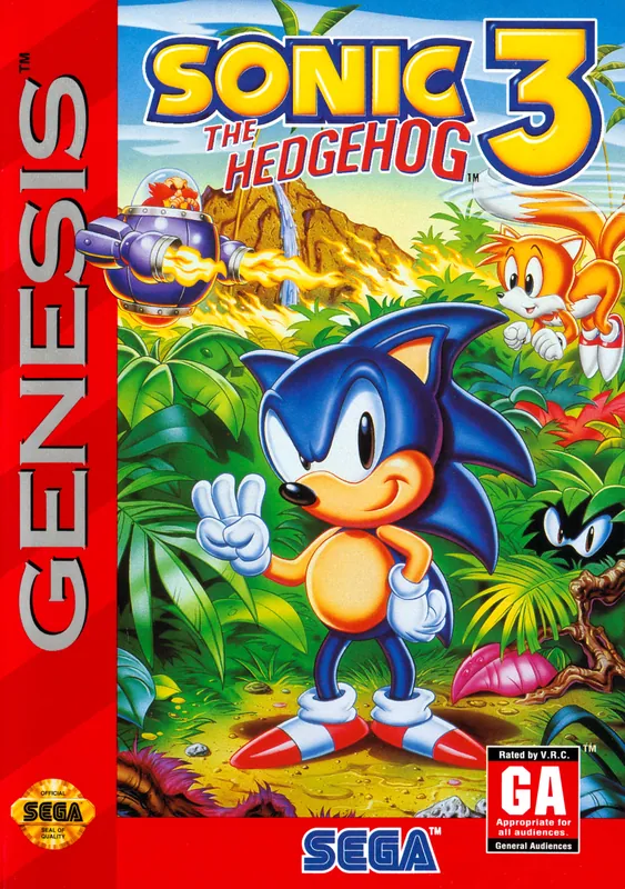 North America box art for Sonic the Hedgehog 3