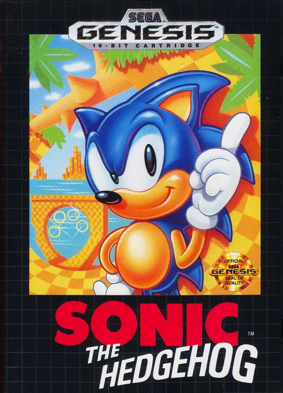 North America box art for Sonic the Hedgehog