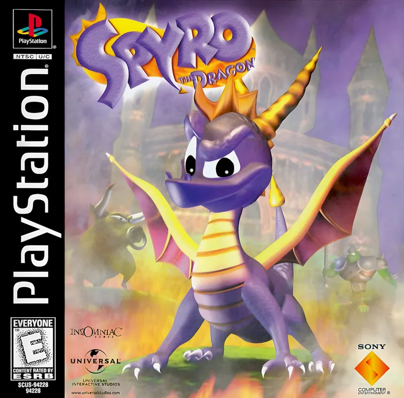 North America box art for Spyro the Dragon