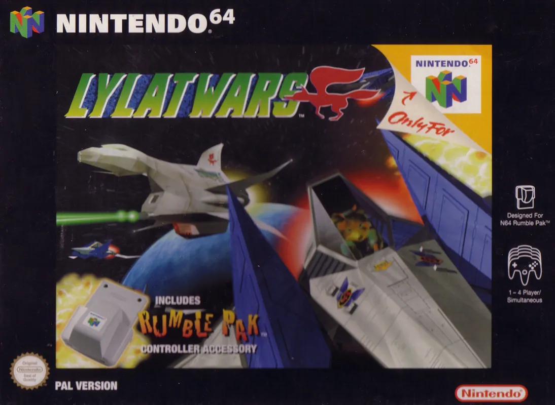 Europe box art for Lylat Wars