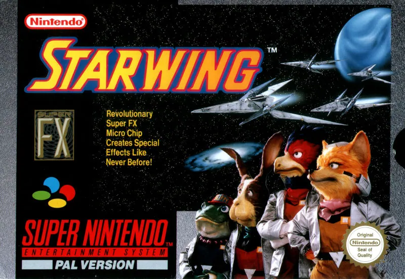 Europe box art for Starwing