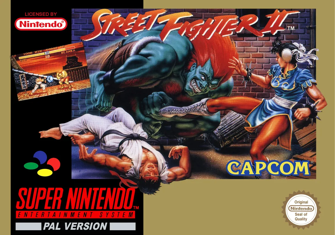 Europe box art for Street Fighter II