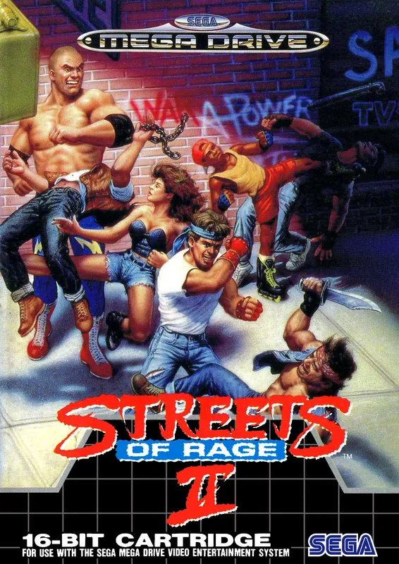 Europe box art for Streets of Rage 2