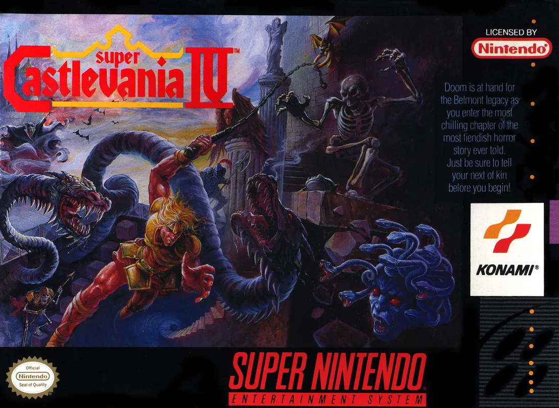 North America box art for Super Castlevania IV