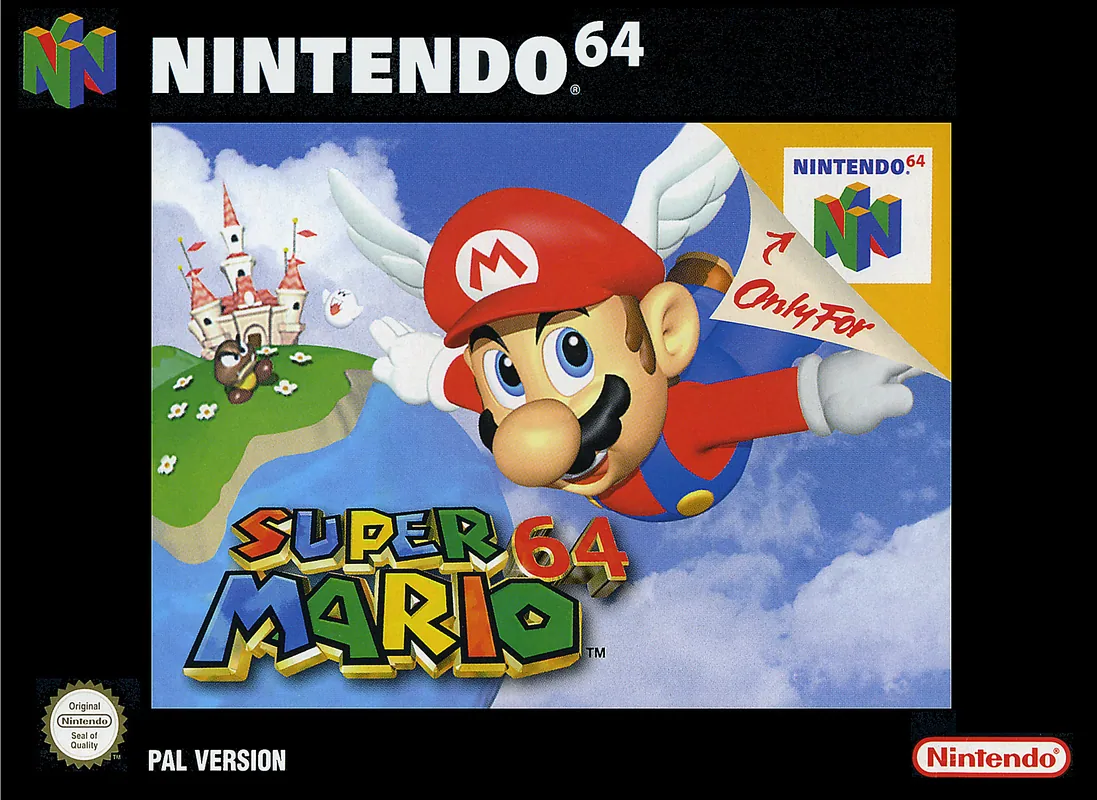 Europe box art for Super Mario 64