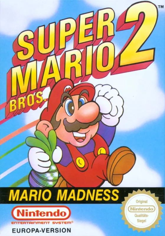 Europe box art for Super Mario Bros. 2