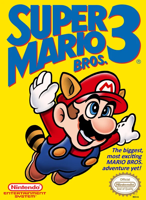 North America box art for Super Mario Bros. 3