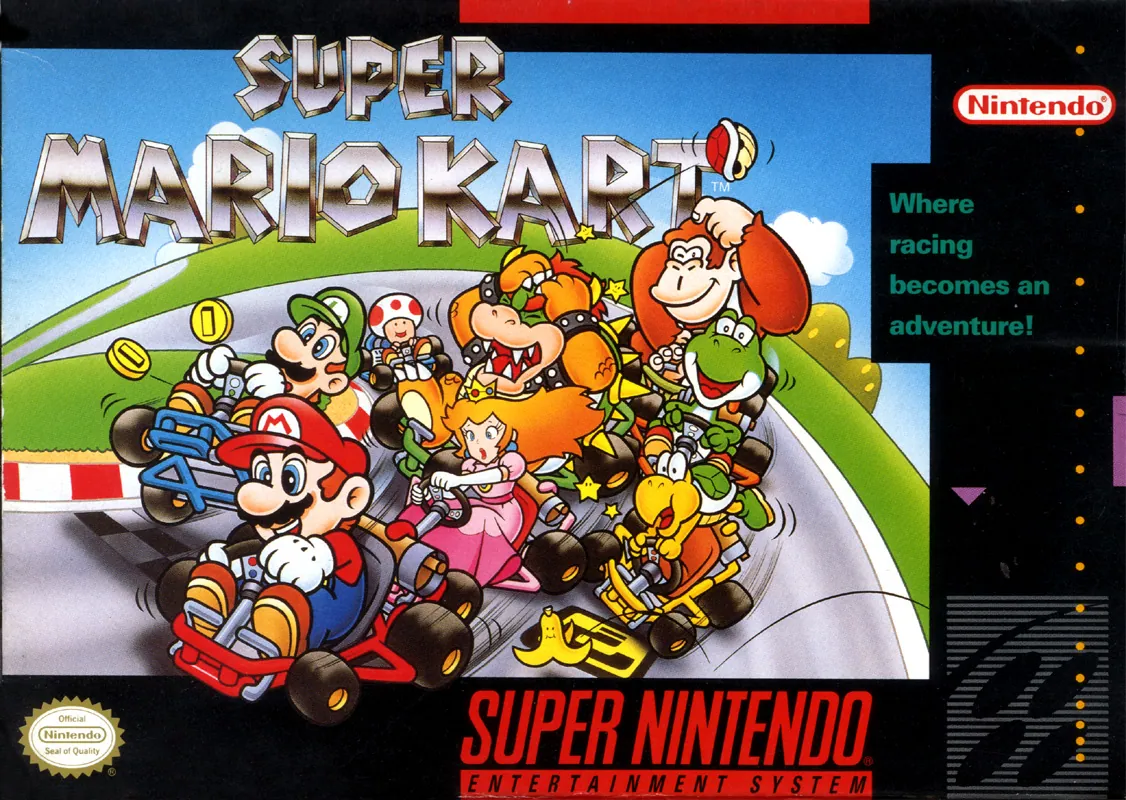 North America box art for Super Mario Kart