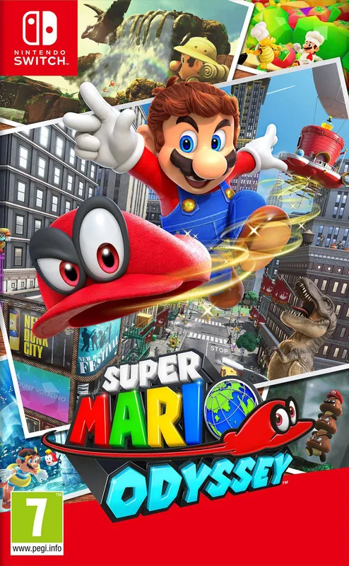 Europe box art for Super Mario Odyssey