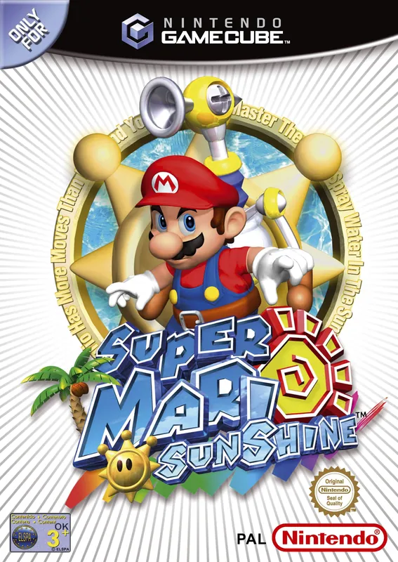 Europe box art for Super Mario Sunshine