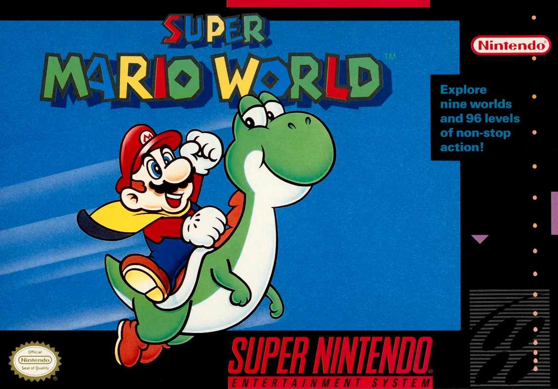 North America box art for Super Mario World