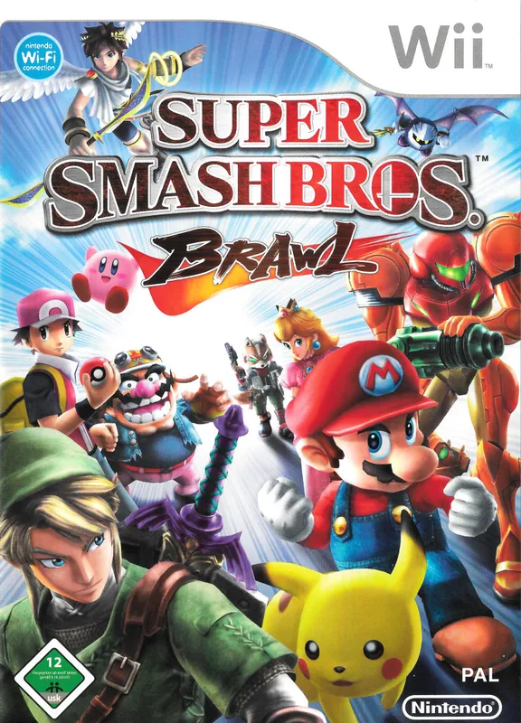 Europe box art for Super Smash Bros. Brawl