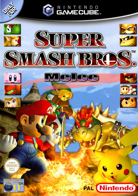 Europe box art for Super Smash Bros. Melee