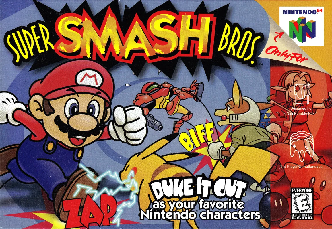 North America box art for Super Smash Bros.