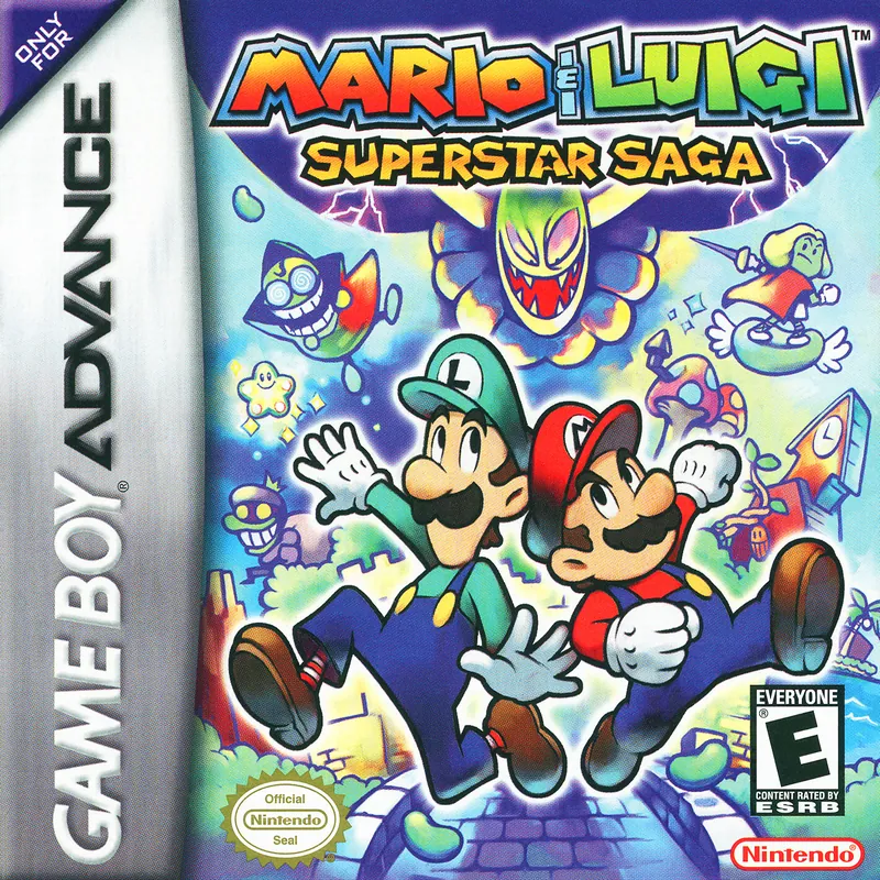 North America box art for Mario & Luigi: Superstar Saga