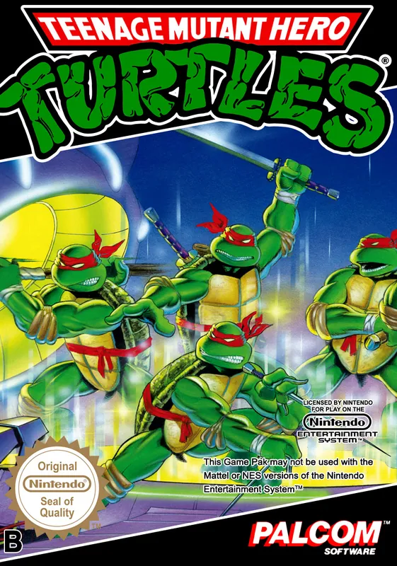 Europe box art for Teenage Mutant Hero Turtles