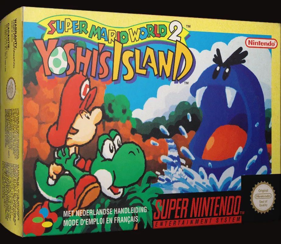 Europe box art for Super Mario World 2: Yoshi's Island