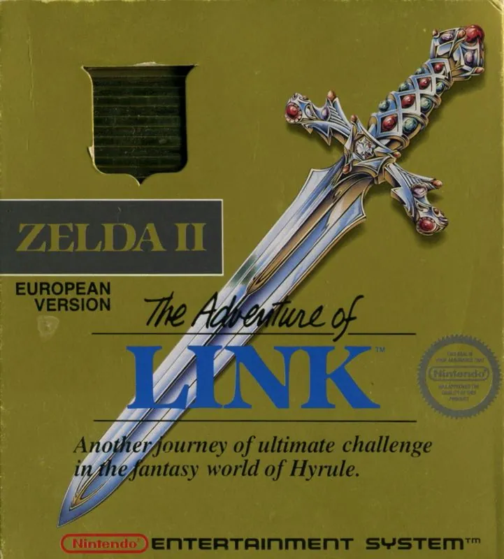 Europe box art for Zelda II: The Adventure of Link