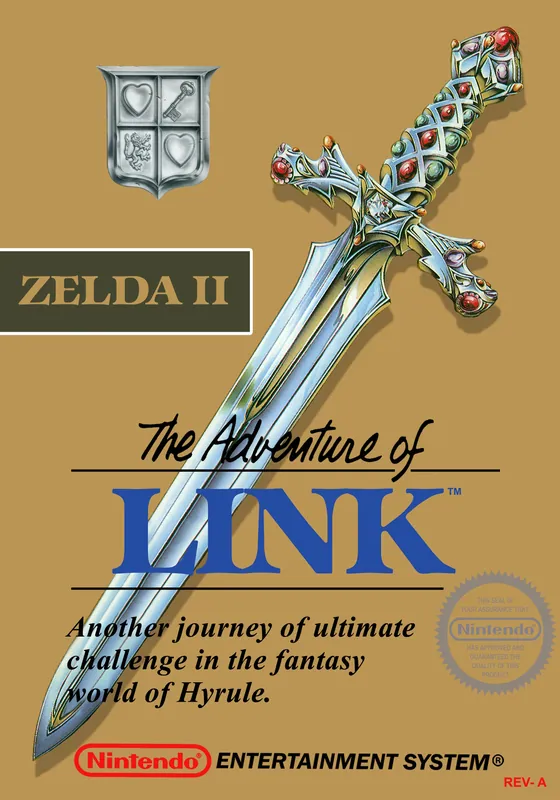 North America box art for Zelda II: The Adventure of Link